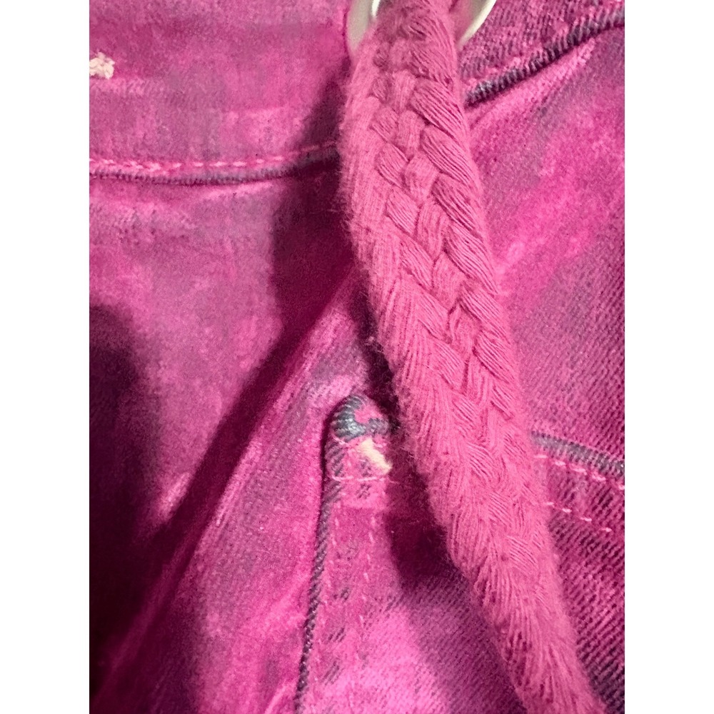 Free people Flocked Moxie Jeans Hot Pink size 31 firm - Picture 9 of 11